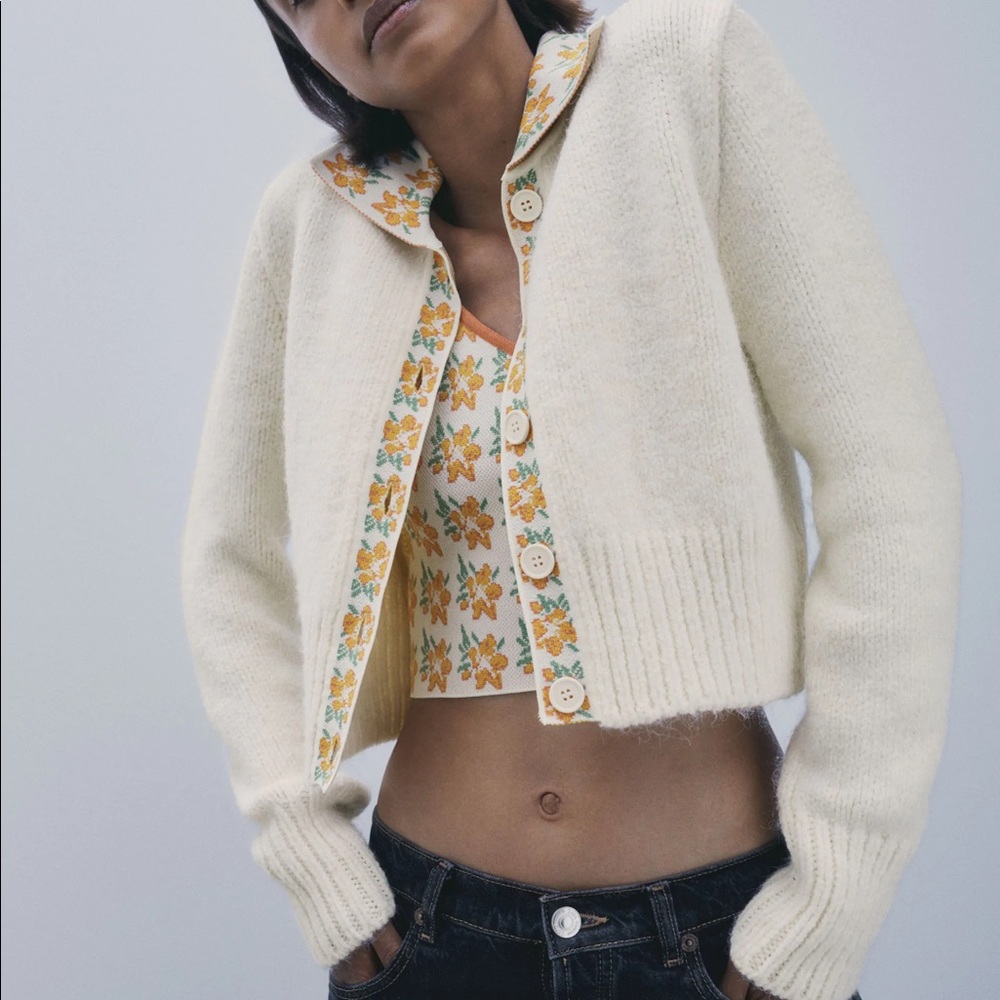 Zara Floral Cardigan